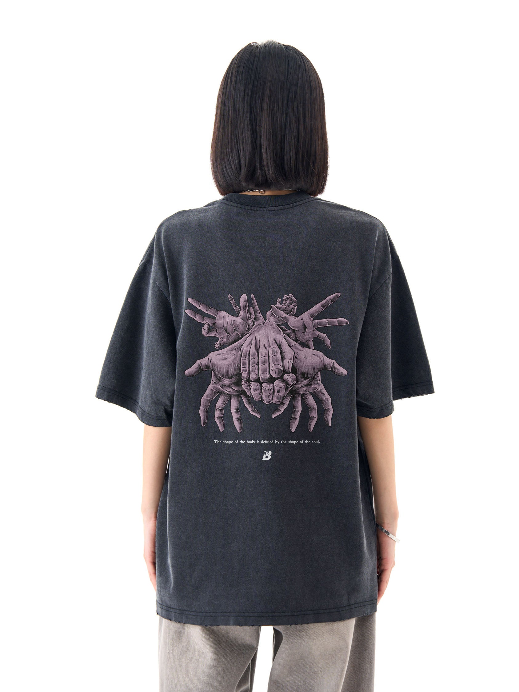 CURSE X SOUL Washed - Oversized Shirt