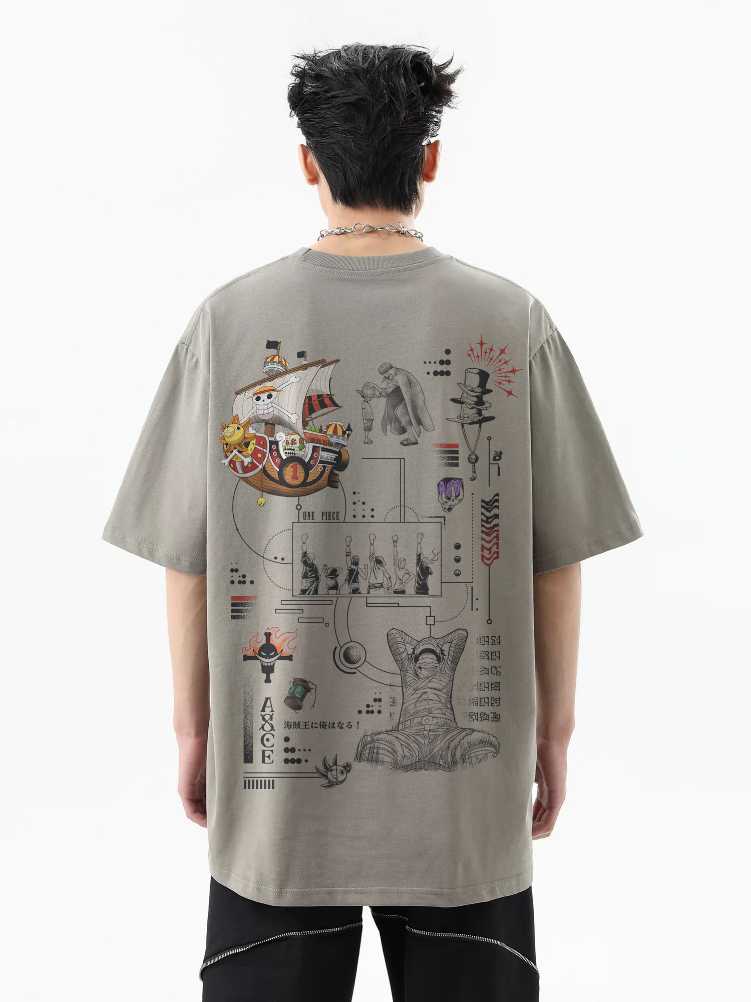 STRAW HATS X EVOLUTION Washed - Oversized Shirt