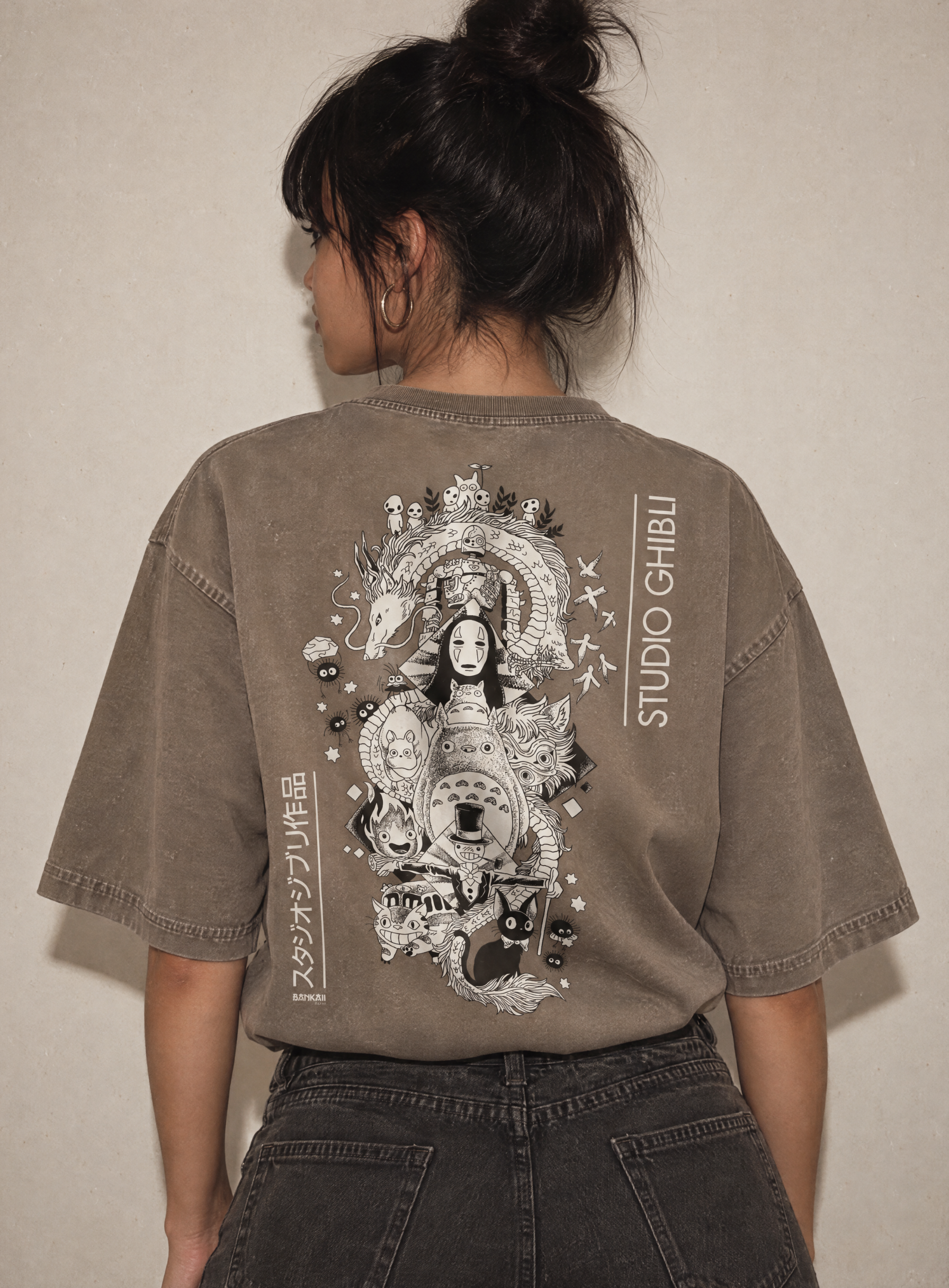 GHIBLI X COMBINATION Washed - Oversized Shirt