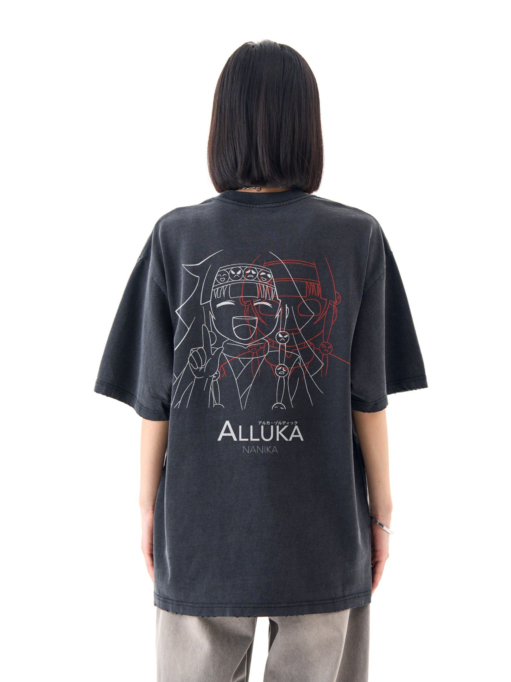 ALLUKA X NANIKA BACK Washed - Oversized Shirt