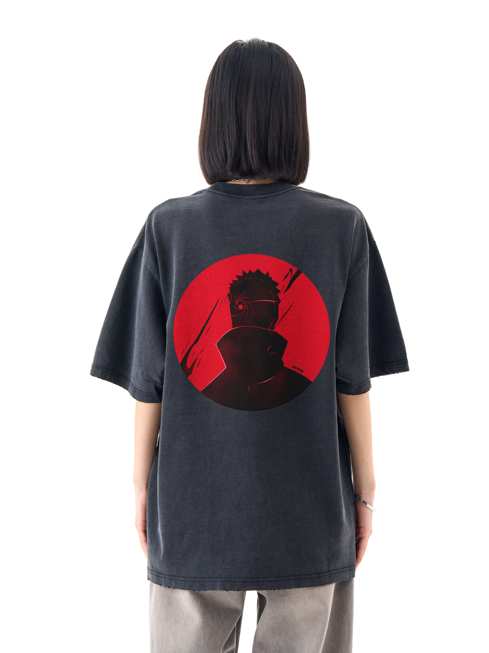OBITO X RED 1.0 Washed - Oversized Shirt